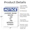 Signmission Laundry Room Hours _ Am To, 7 in W x Rectangle, Aluminum OS-2PACK-NS-A-710-V-13980 - alternate 4